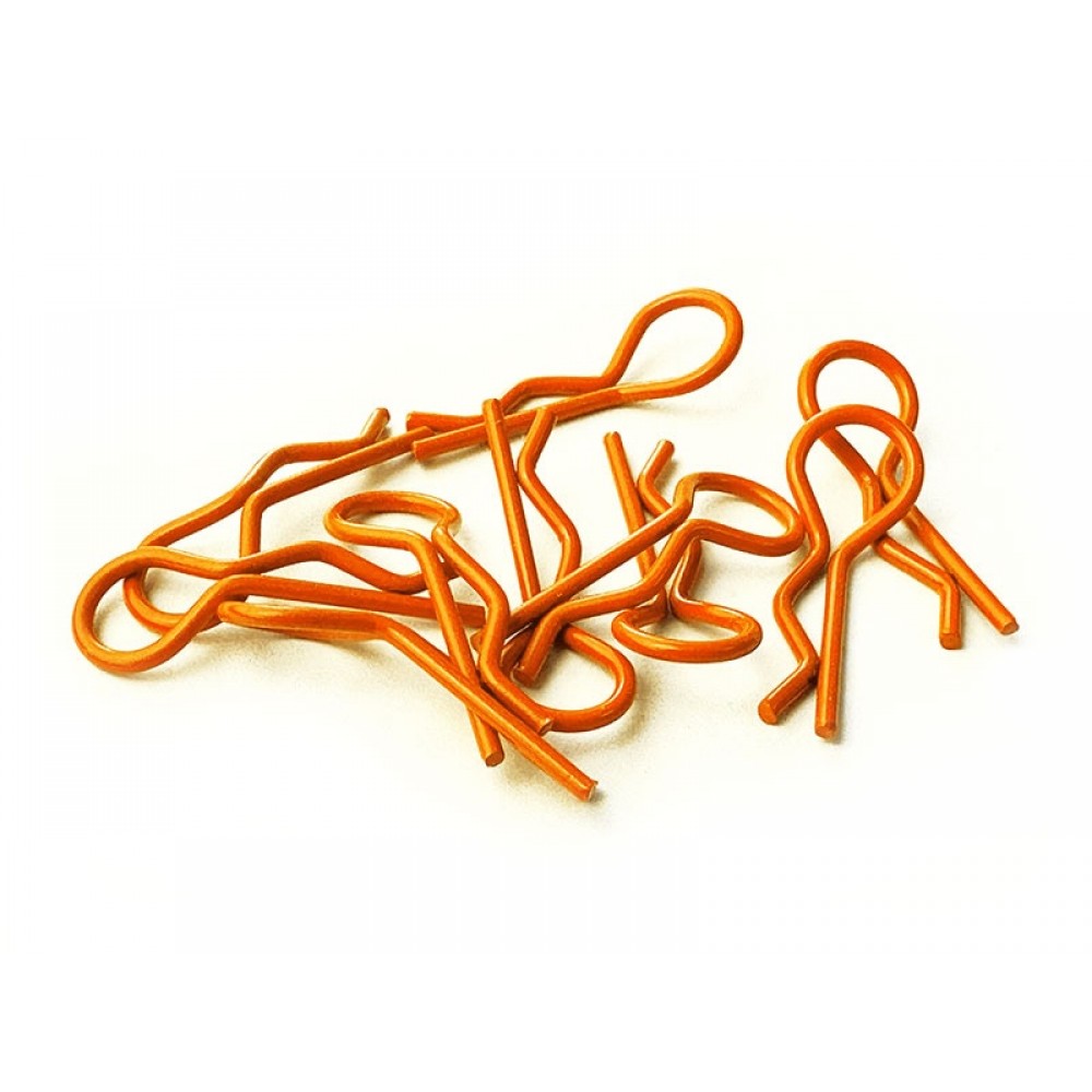 H-SPEED BODY CLIPS 1/10 ORANGE (10pcs)