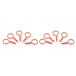 ARROWMAX big BODY CLIPS 1/10 - fluorescent red (10pcs)