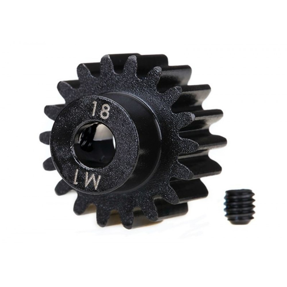 TRAXXAS 6491R pinion Gear 18-T (machined) (1.0 metric pitch)
