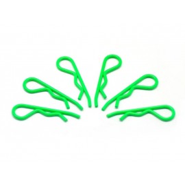 ARROWMAX BODY CLIPS 1/8 FLUORESCENT GREEN LARGE  (6pcs) 
