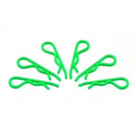 ARROWMAX BODY CLIPS 1/8 FLUORESCENT GREEN LARGE  (6pcs)