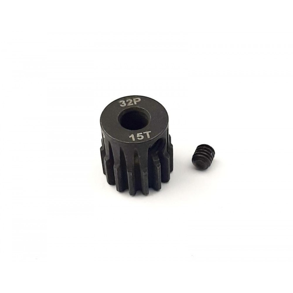 H-SPEED Steel pinion 15 teeth 32dp (M0.8) bore 5mm shaft