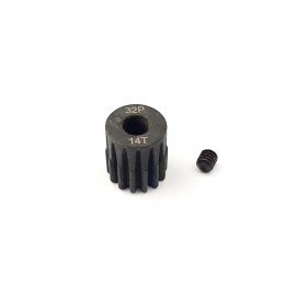 H-SPEED Steel pinion 14 teeth 32dp (M0.8) bore 5mm shaft 