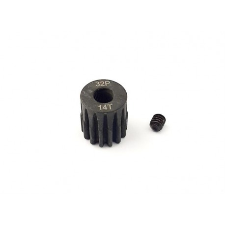 H-SPEED Steel pinion 14 teeth 32dp (M0.8) bore 5mm shaft