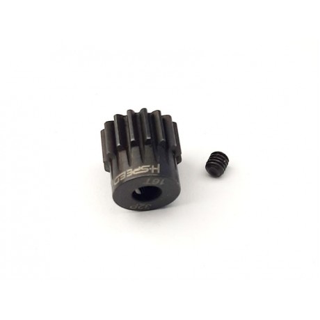H-SPEED Steel pinion 16 teeth 32dp (M0.8) bore 5mm shaft 