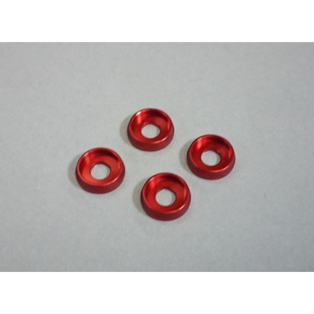 AMR M4 Flat Head Washer Red (4pcs)