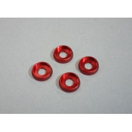 AMR M4 Flat Head Washer Red (4pcs) 