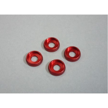 AMR M4 Flat Head Washer Red (4pcs)