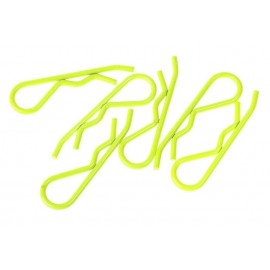 ARROWMAX BODY CLIPS 1/8 FLUORESCENT YELLOW LARGE (6pcs)  