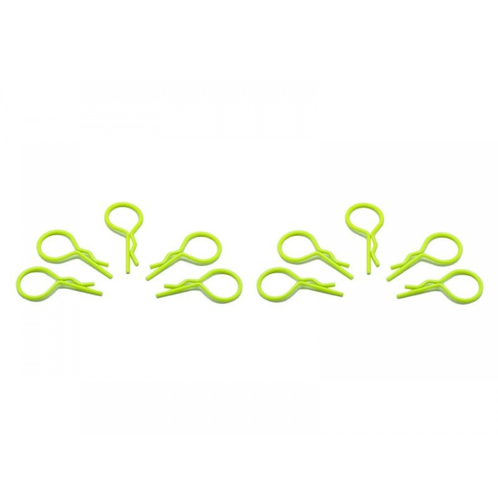 ARROWMAX BODY CLIPS BIG 1/10 - fluorescent yellow (10pcs) 