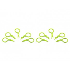 ARROWMAX BODY CLIPS BIG 1/10 - fluorescent yellow (10pcs) 