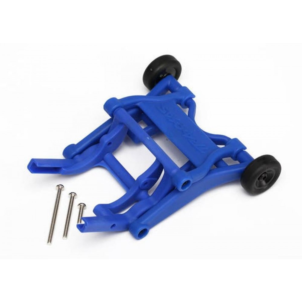 TRAXXAS 3678X Wheelie bar, assembled BLUE (fits Stampede®, Rustler®, Bandit series)