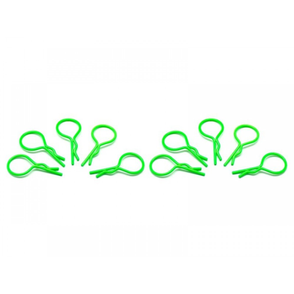 ARROWMAX big BODY CLIPS 1/10 - fluorescent green  (10pcs)
