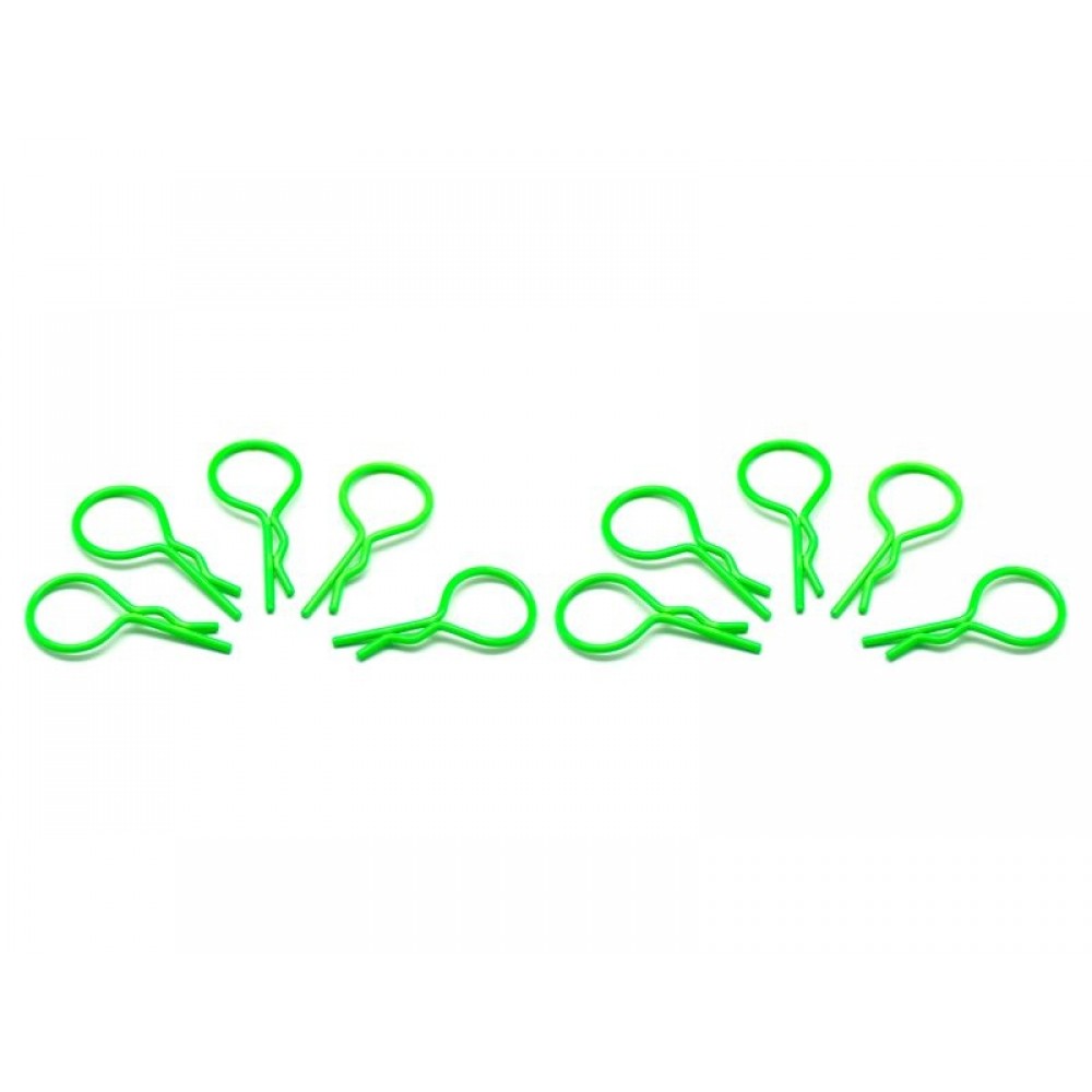 ARROWMAX big BODY CLIPS 1/10 - fluorescent green  (10pcs)