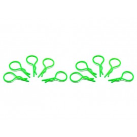 ARROWMAX big BODY CLIPS 1/10 - fluorescent green  (10pcs) 