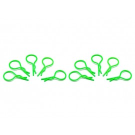 ARROWMAX big BODY CLIPS 1/10 - fluorescent green  (10pcs)