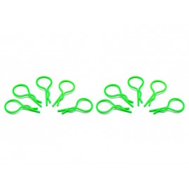 ARROWMAX big BODY CLIPS 1/10 - fluorescent green  (10pcs)