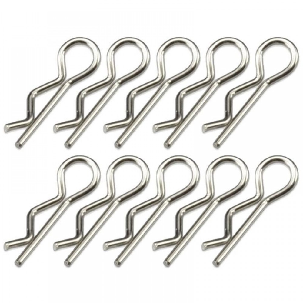 SERPENT BODY CLIPS  1/10 SILVER SMALL (10pcs)