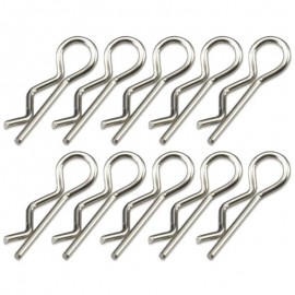 SERPENT BODY CLIPS  1/10 SILVER SMALL (10pcs)