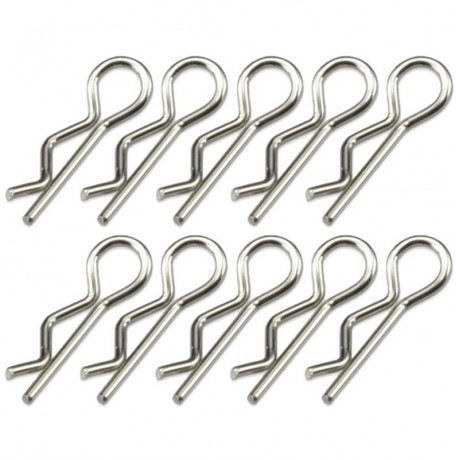 SERPENT BODY CLIPS  1/10 SILVER SMALL (10pcs)