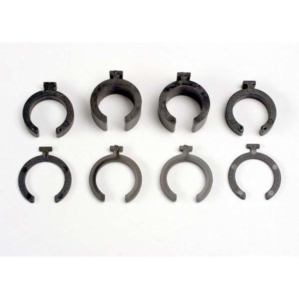 TRAXXAS 3769 Spring pre-load spacers: 1mm (4pcs)/ 2mm (2pcs)/ 4mm (2pcs)/ 8mm (2pcs)