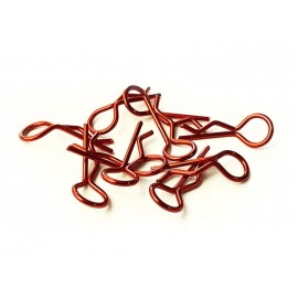 H-SPEED BODY CLIPS METALLIC RED 1/10 (10pcs) 