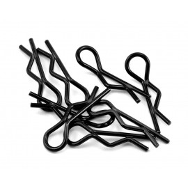 SERPENT BODY CLIPS  SMALL 1/10  BLACK (10pcs) 