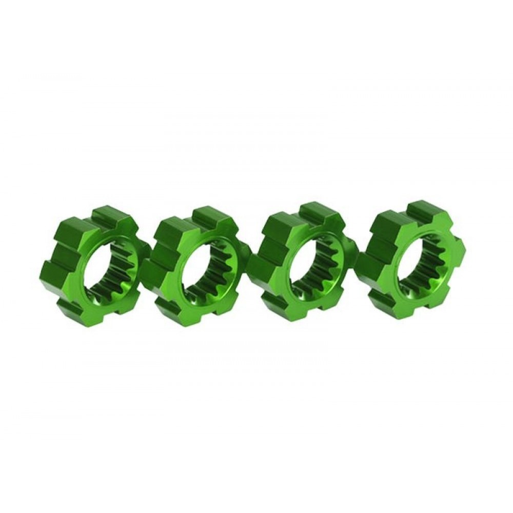 TRAXXAS 7756G wheel hubs aluminium Green (4pcs)  