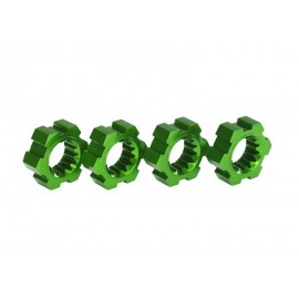 TRAXXAS 7756G wheel hubs aluminium Green (4pcs)   