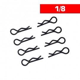 ULTIMATE BODY CLIPS 1/8 L&R BLACK (8pcs)