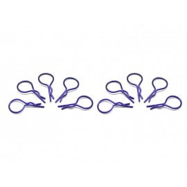 ARROWMAX big BODY CLIPS 1/10 - metallic purple (10pcs) 