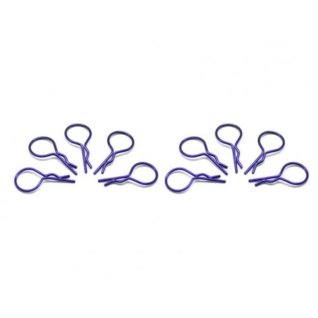 ARROWMAX big BODY CLIPS 1/10 - metallic purple (10pcs) 