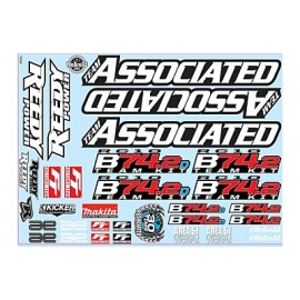 ASSOCIATED RC10B74.2 Decal Sheet