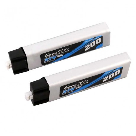 GENS LiPO 200mAh 3.7V 45C 1S1P / Minium / (2pcs) 