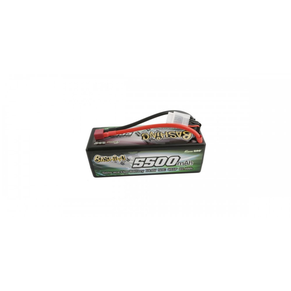 GENS ace Battery LiPo 4S 14.8V-5500-50C(Deans) 139x46x49mm 460g