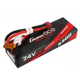 GENS ace Bashing LiPo 2S 7.4V-5300-60C (Deans) 139x47x25mm 260g