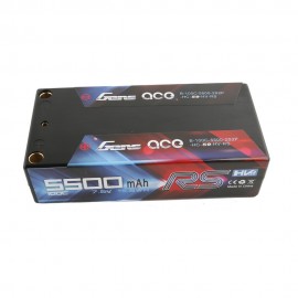 GENS ace Battery LiPo 2S-7.6V-100C-5500 (5mm) Shorty 97x48x26mm 220g 