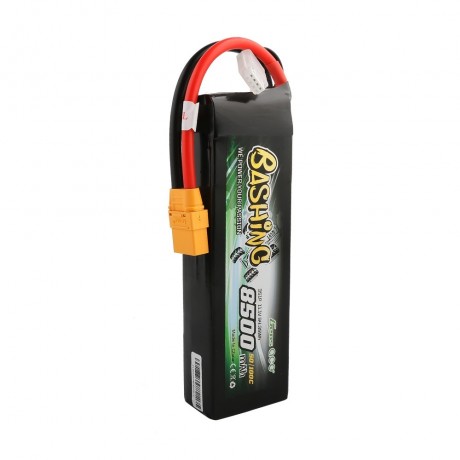 GENS ace Battery LiPo 3S 11.1V-8500-45C(XT90 Dual) 155x45x31mm 518g