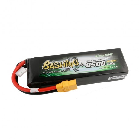 GENS ace Battery LiPo 3S 11.1V-8500-45C(XT90 Dual) 155x45x31mm 518g