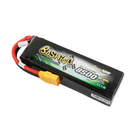 GENS ace Battery LiPo 3S 11.1V-8500-45C(XT90 Dual) 155x45x31mm 518g