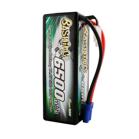 GENS ace Battery LiPo 4S 14.8V-6500-50C(EC5) 139x46x49mm 560g