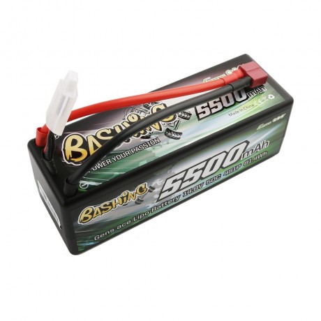 GENS ace Battery LiPo 4S 14.8V-5500-50C(Deans) 139x46x49mm 460g