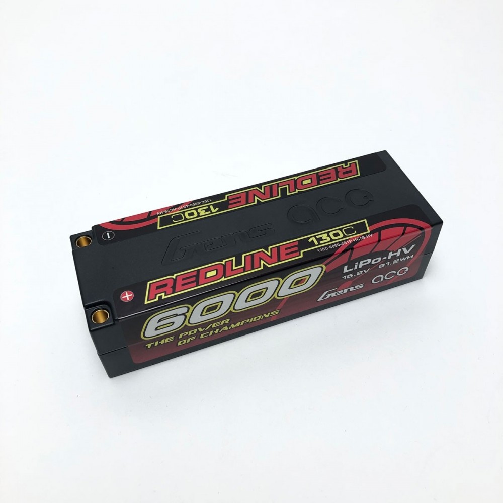 GENS ace Battery LiPo 4S HV 15.2V-130C-6000 (5mm) 139x47x37mm 450g