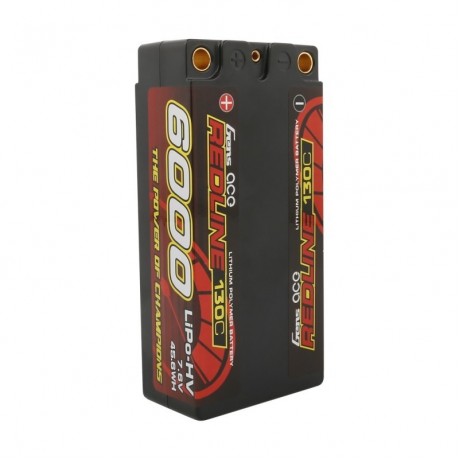 GENS ace Battery LiPo 2S HV 7.6V-130C-6000 (5mm) 97x48x26mm 220g