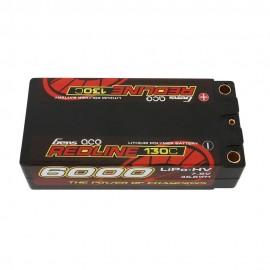 GENS ace Battery LiPo 2S HV 7.6V-130C-6000 (5mm) 97x48x26mm 220g