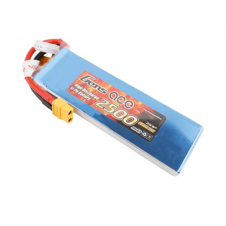 GENS ace Battery LiPo 2S 7.4V-2500-30C(XT60) 136x42x12mm 150g