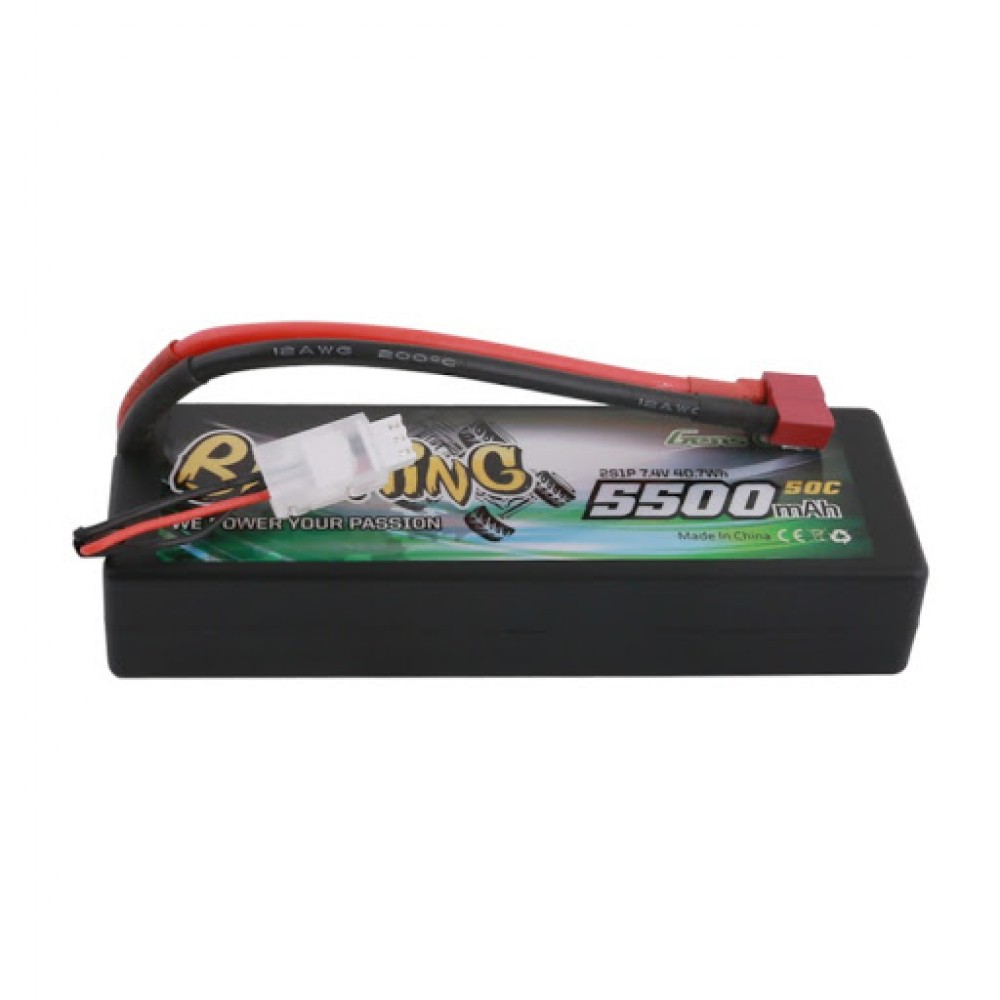 GENS ace Battery LiPo 2S 7.4V-5500-50C(Deans) 139x47x25mm 245g