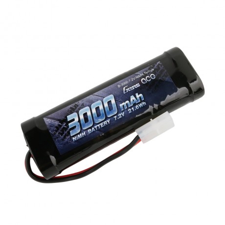 Gens ace Battery NiMh 7.2V-3000Mah (Tamiya) 135x48x25mm 350g