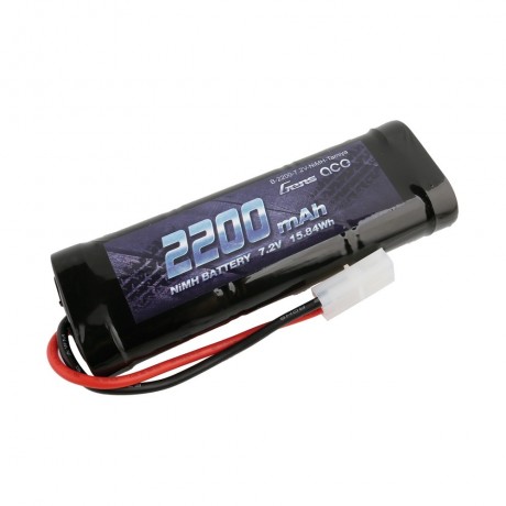 GENS ace Battery NiMh 7.2V-2200Mah (Tamiya) 135x48x25mm 290g