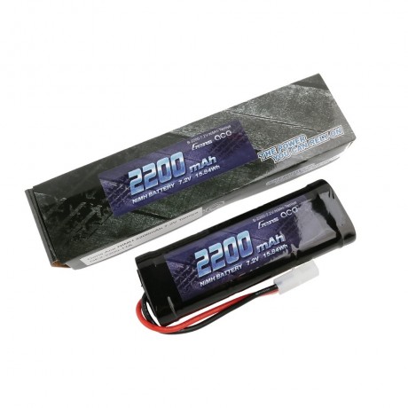 GENS ace Battery NiMh 7.2V-2200Mah (Tamiya) 135x48x25mm 290g